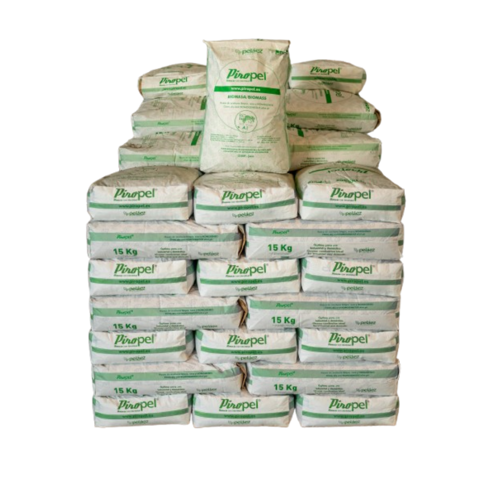Zertifizierte Olivenkerne Piropel – 70 Säcke à 15 kg